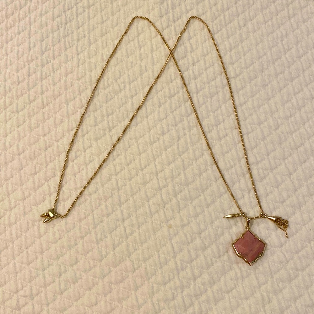 Kendra Scott long pink necklace
